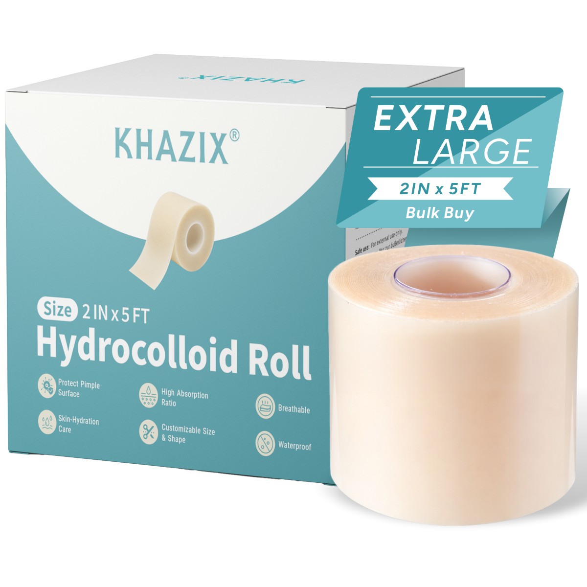 Essential Oils - KHAZIX Hydrokolloid-Verbandrolle 2 Zoll x 5