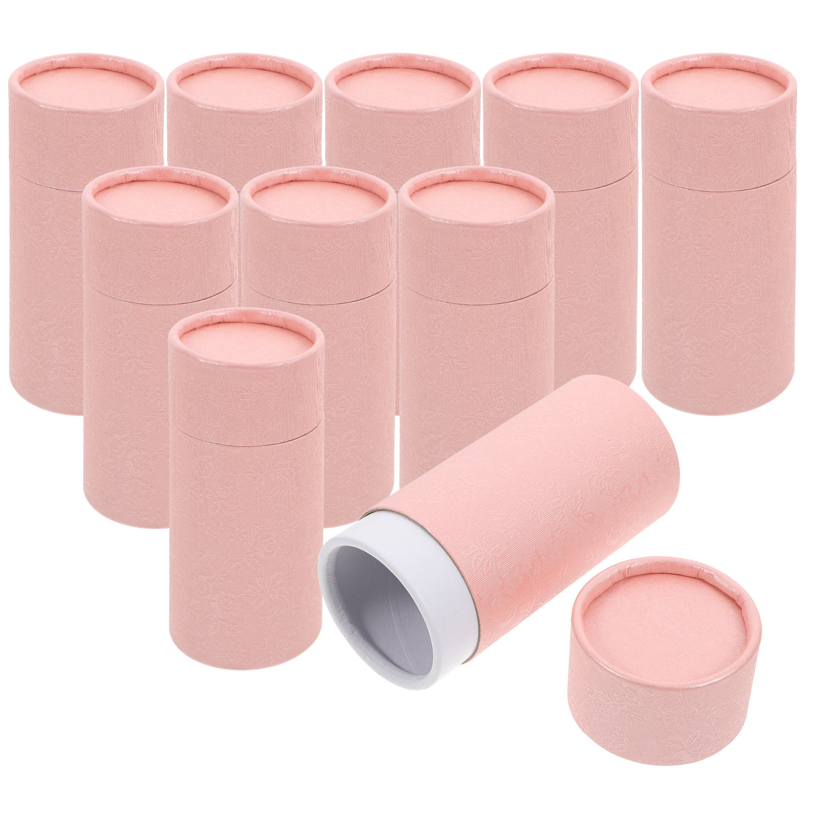 Essential Oils - Runde Papierrohr-Verpackungsboxen, 10er-Pack mit Deckeln, für