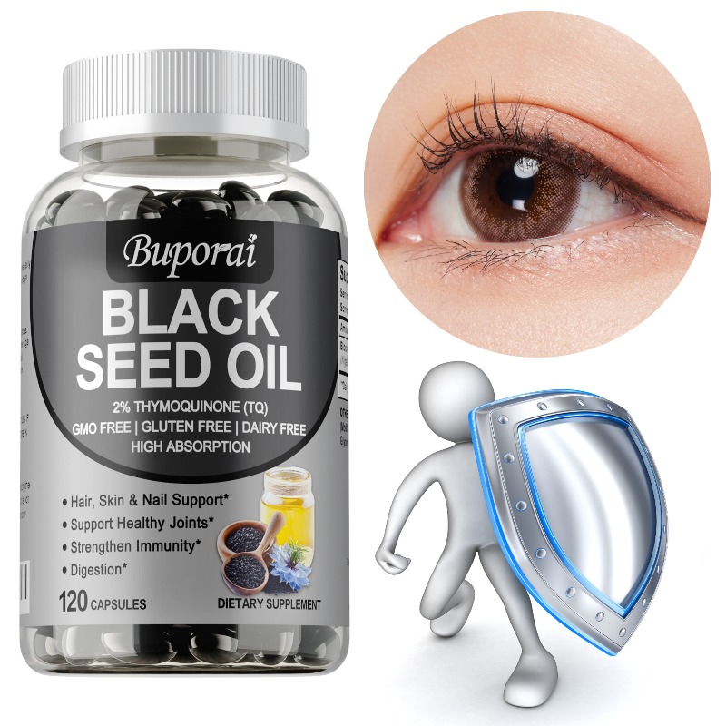 Herbal Supplement - Premium Schwarzkümmelöl 120 Kapseln - Unterstützt