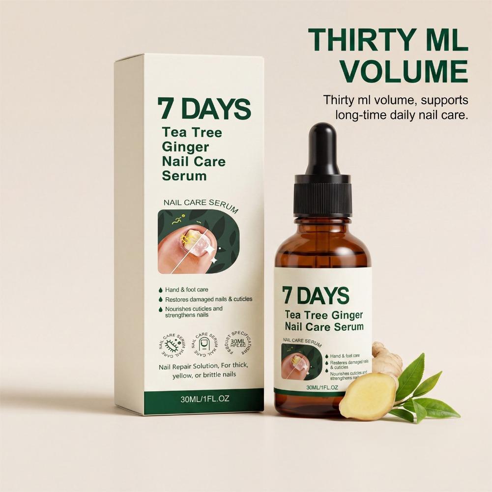 Ginger Tea - Nagelstärkendes Serum, Ingwer-Teebaumöl zur Nagelhautpflege, Reparatur