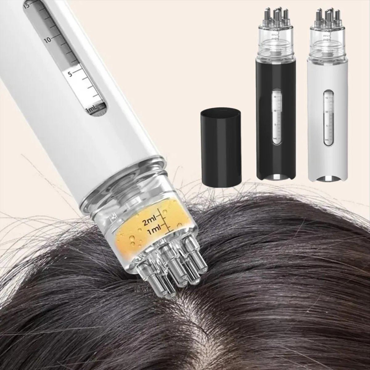 Essential Oils - *X07A Kopfhaut-Applikator, flüssiger Kamm, Mini-Massagekamm, ätherisches