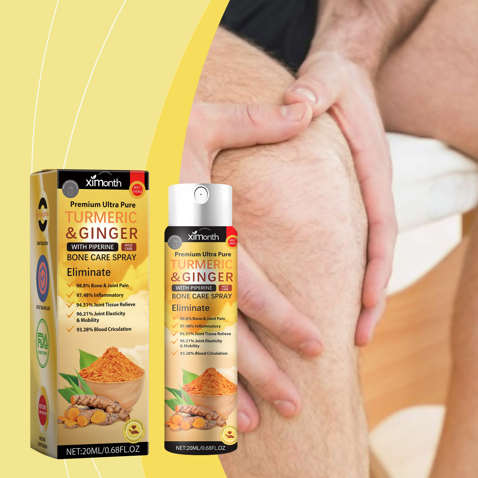 Kurkuma-Gelenkberuhigungsspray – Turmeric Bewertung und Preis